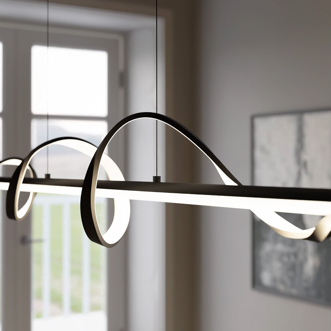 Clarion | Lampe Suspendue Unique, Moderne et Élégante – Verre Raffiné & LED Écoénergétique