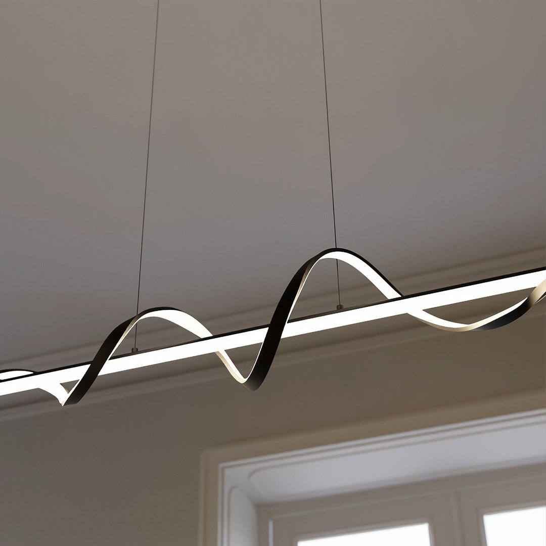Clarion | Lampe Suspendue Unique, Moderne et Élégante – Verre Raffiné & LED Écoénergétique