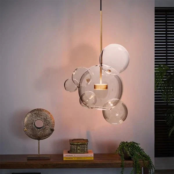 Bubble – Suspension à Boules Modernes en Verre et Métal – Éclairage LED Design