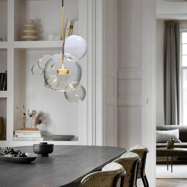 Bubble – Suspension à Boules Modernes en Verre et Métal – Éclairage LED Design