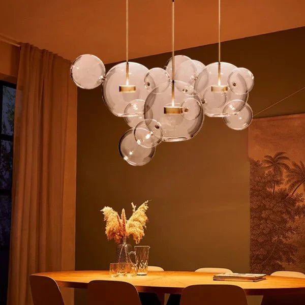 Bubble – Suspension à Boules Modernes en Verre et Métal – Éclairage LED Design