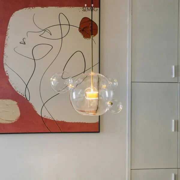 Bubble – Suspension à Boules Modernes en Verre et Métal – Éclairage LED Design