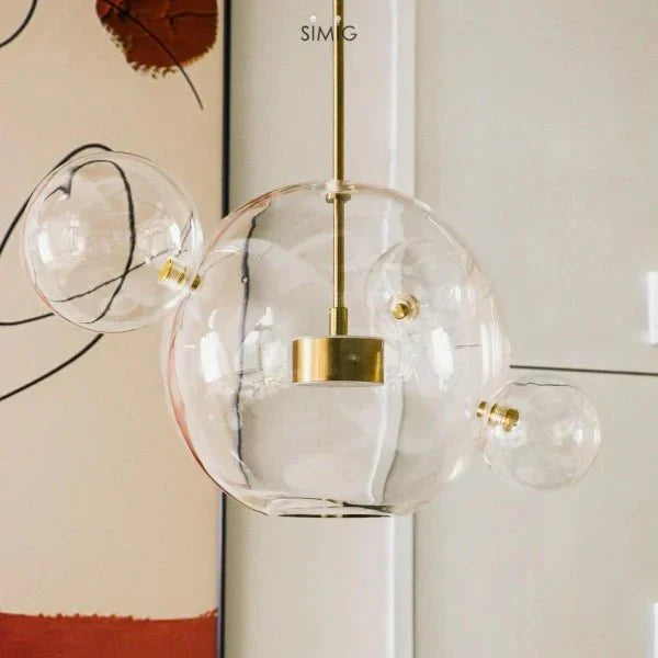Bubble – Suspension à Boules Modernes en Verre et Métal – Éclairage LED Design