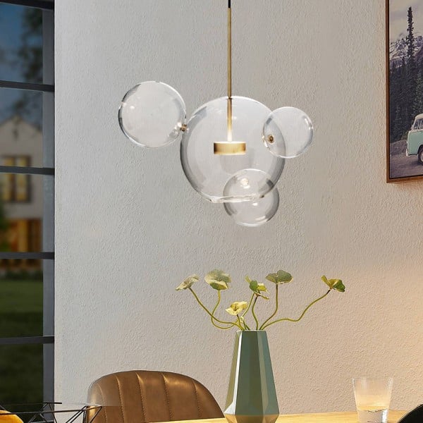 Bubble – Suspension à Boules Modernes en Verre et Métal – Éclairage LED Design