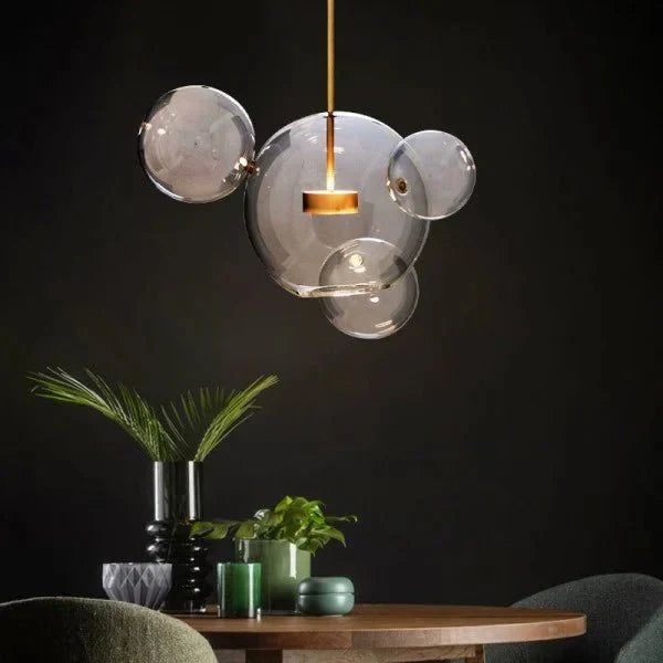 Bubble – Suspension à Boules Modernes en Verre et Métal – Éclairage LED Design