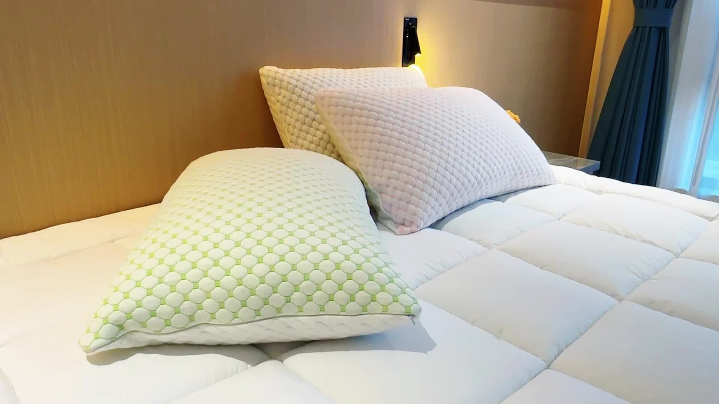 ChillPillow | Coussin en Mousse Rafraîchissant avec Housse en Bambou Lavable