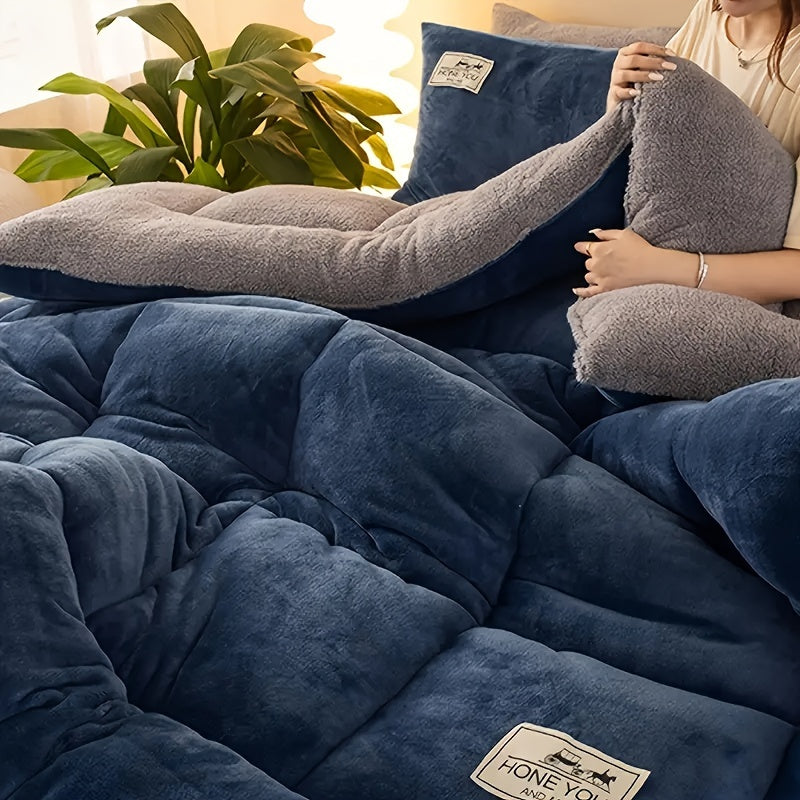 CozyFluff – Couette Épaisse en Velours pour l’Hiver