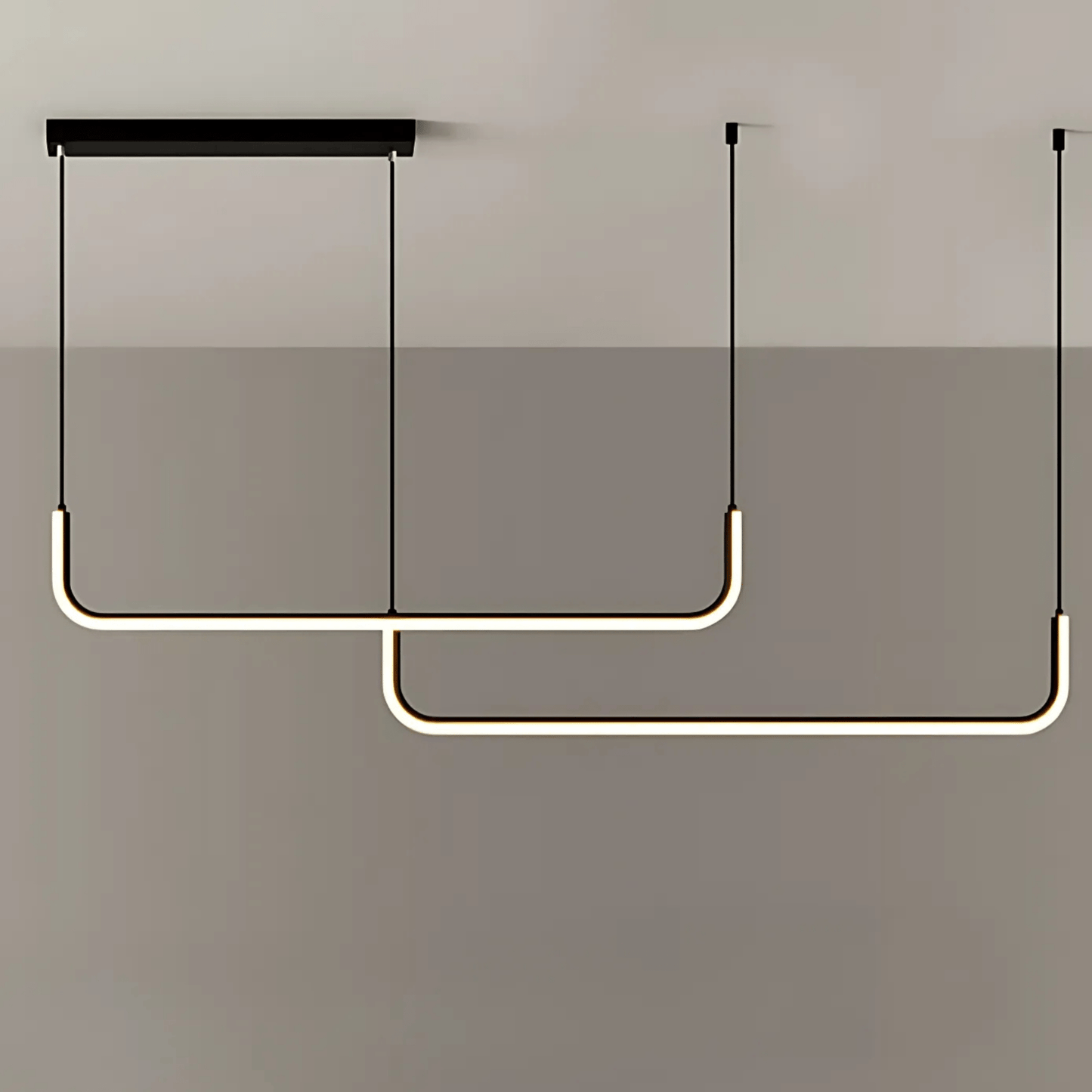 Lumivault | Suspension Moderne – Noir ou Doré – LED Dimmable – Pour Salle à Manger ou Cuisine