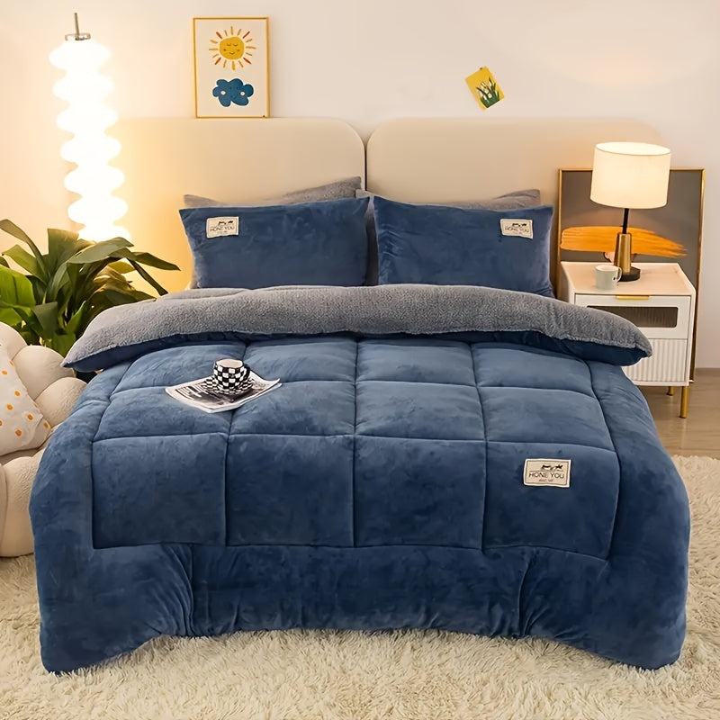 CozyFluff – Couette Épaisse en Velours pour l’Hiver