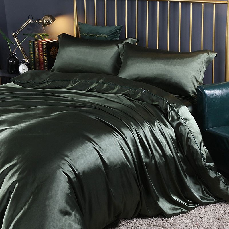 SilkLuxe | Parure de Lit Satinée – Confort de Sommeil Luxueux