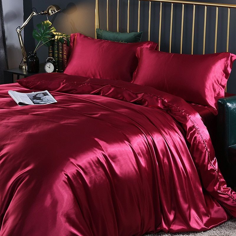 SilkLuxe | Parure de Lit Satinée – Confort de Sommeil Luxueux
