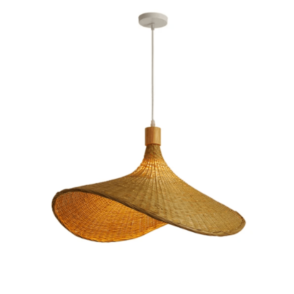 RusticGlow – Éclairage en rotin rustique
