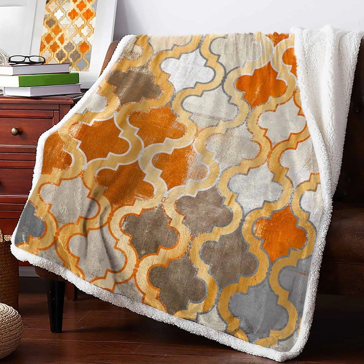 MarocChic | Plaid Cachemire Vintage Abstrait