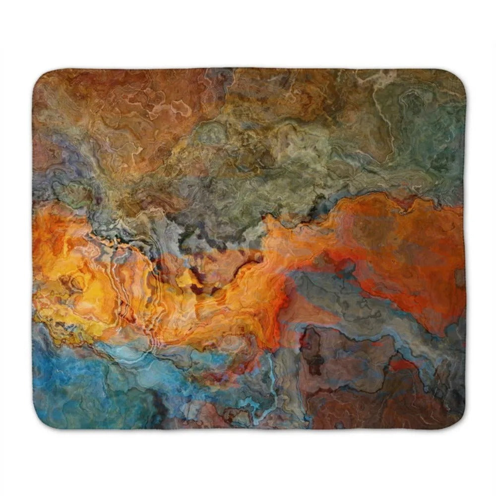 SherpaArt – Couverture Fleece à Motif Abstrait