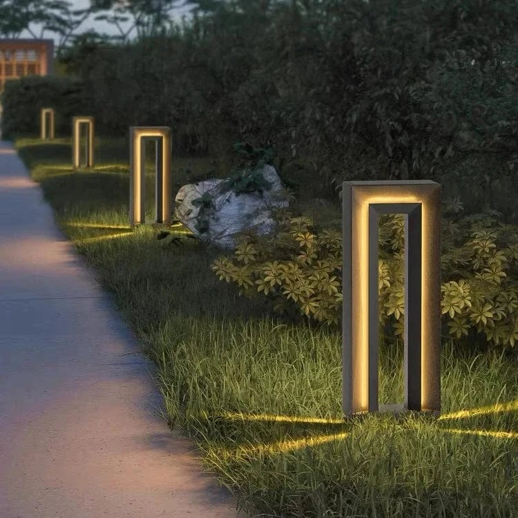 VELTURA | Lampe de Chemin de Jardin Moderne – Acier Inoxydable & LED – IP66 – 62 cm