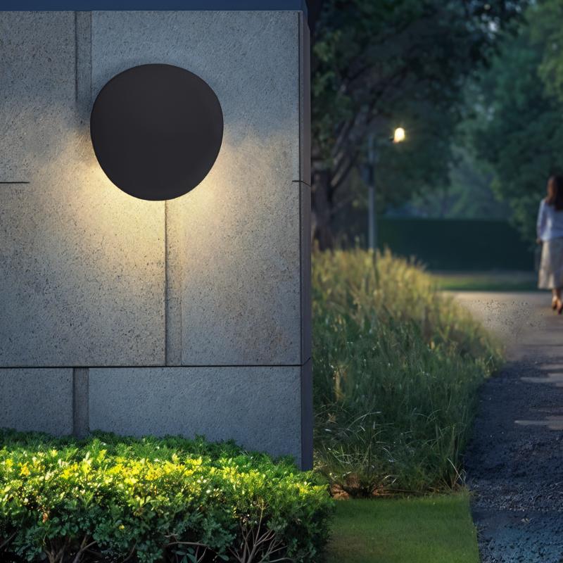 Curvalux – Applique Murale Moderne Noire ou Blanche | LED | Étanche IP65