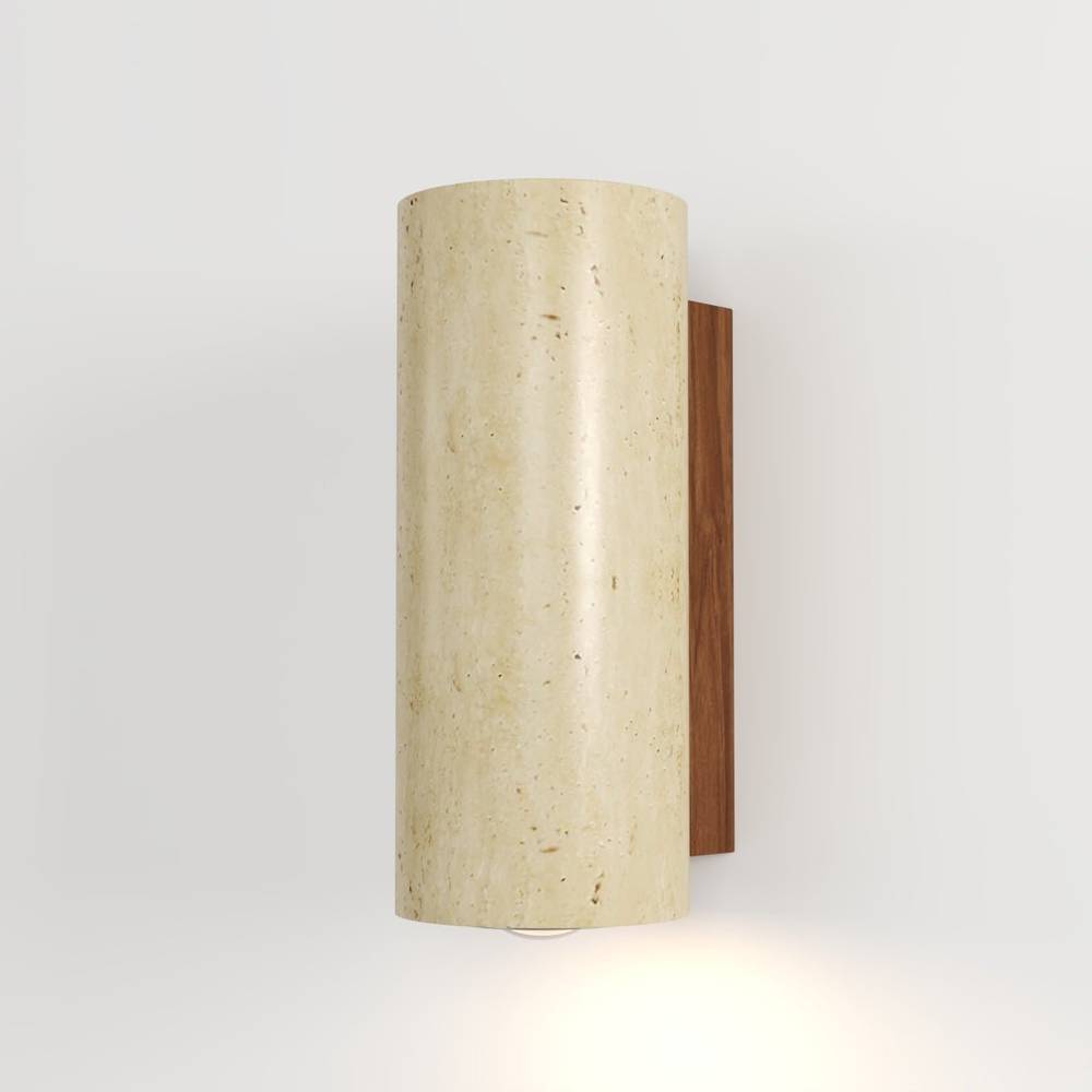 Travilo – Applique Murale en Travertin | Design Moderne | Lumière LED Chaude