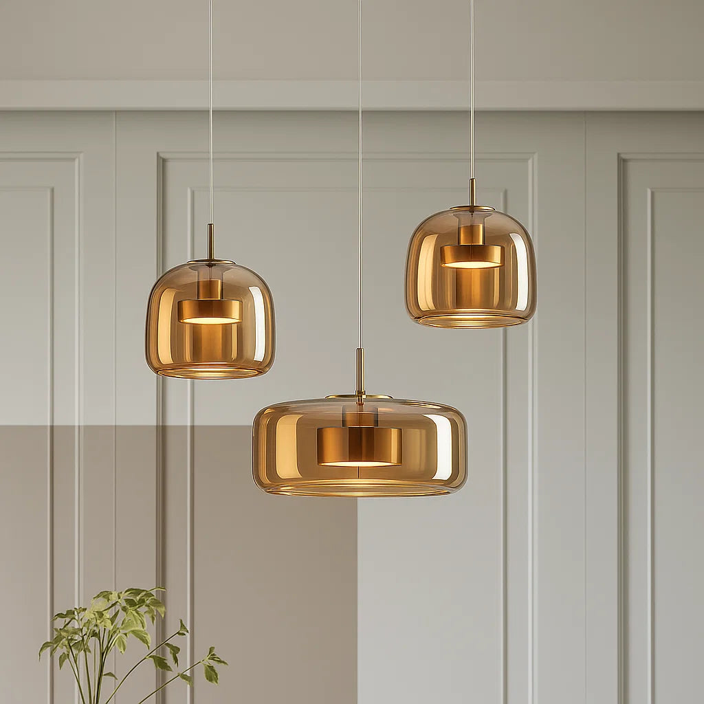 PureLight – Lampe Suspendue en Verre | Design Minimaliste | 3 Tailles Disponibles | Luminoir