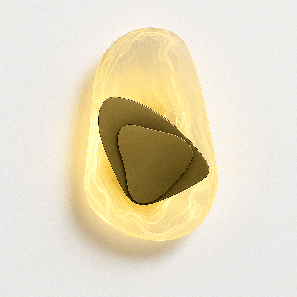 Crystella – Applique Murale en Verre et Fer | Lumière LED d’Ambiance