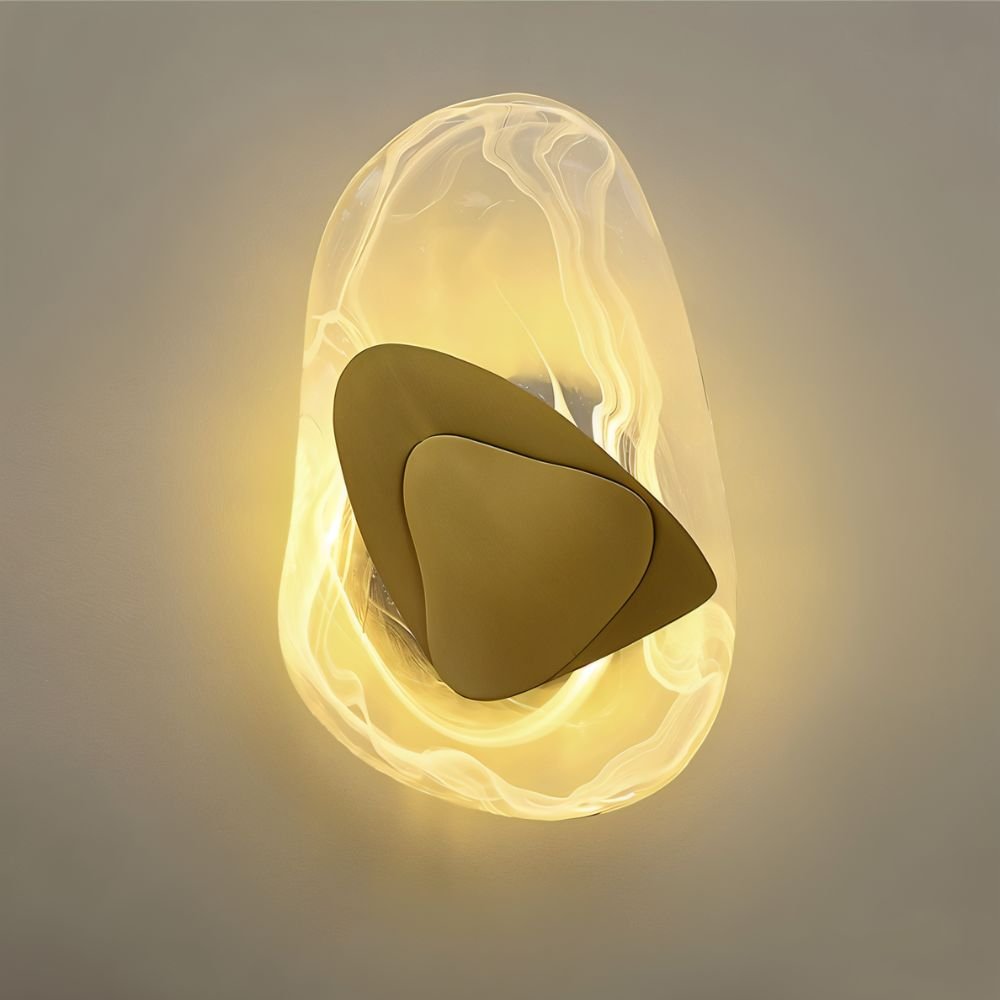 Crystella – Applique Murale en Verre et Fer | Lumière LED d’Ambiance