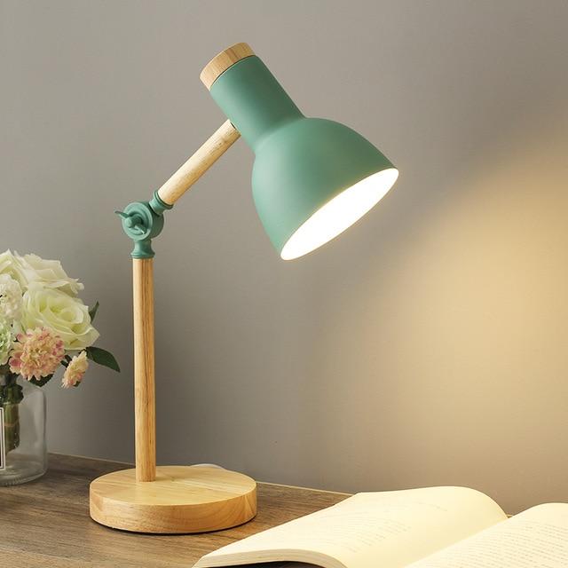 NordicGlow | Lampe de table scandinave en bois