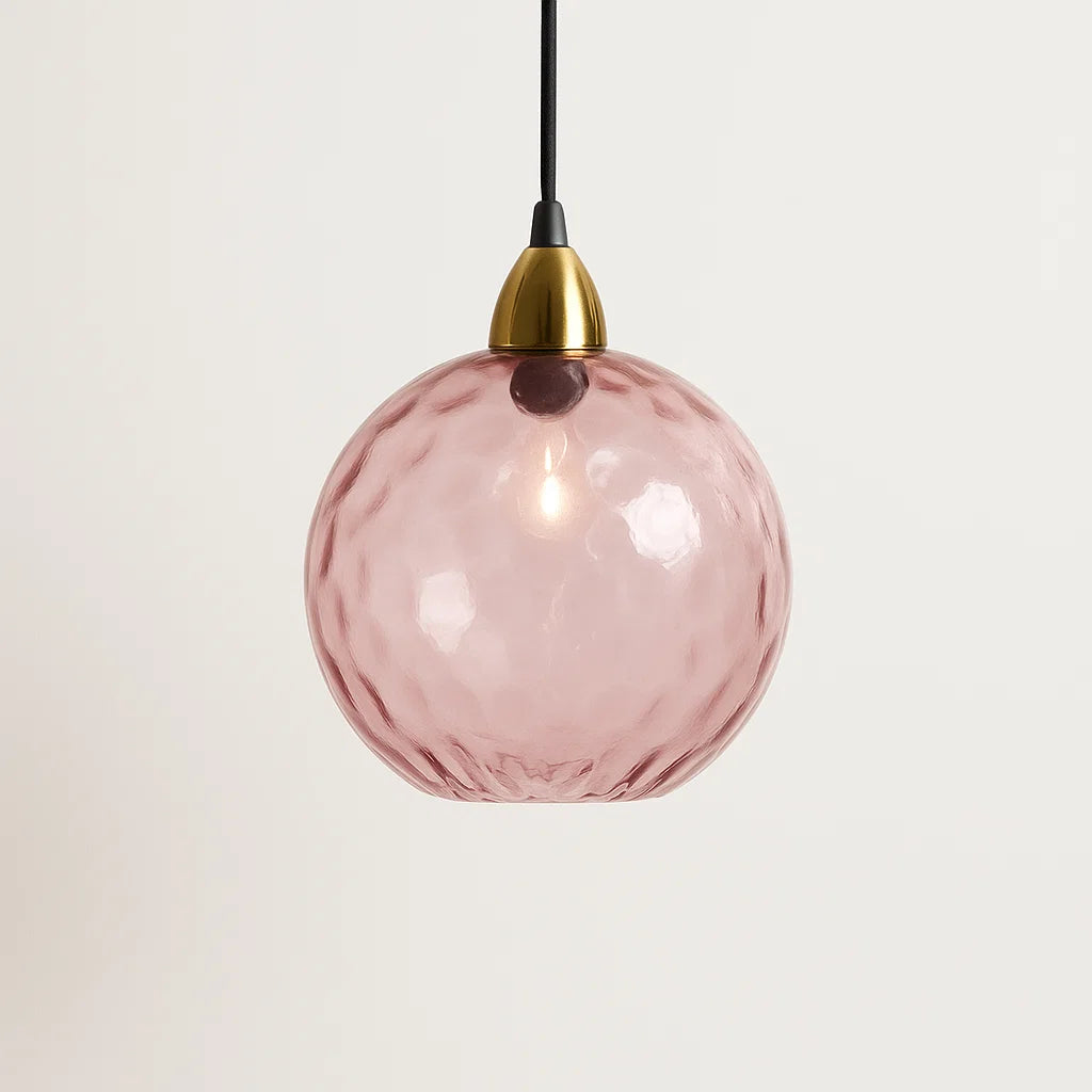 VerreClair – Suspension Lumineuse en Verre | Design Boule Moderne | E27 | 18 cm