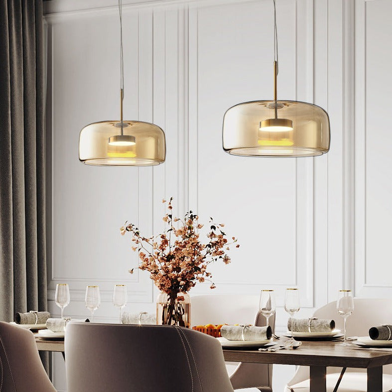 VerreÉlégance - Suspension moderne pour un décor d’hôtel