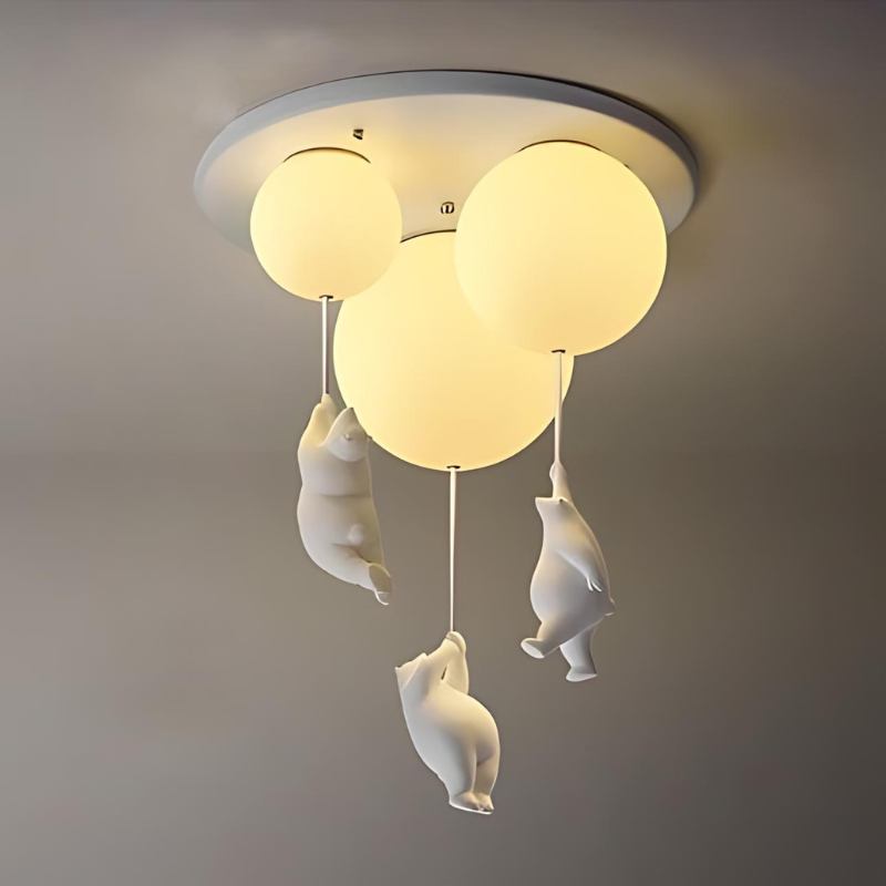 Up – Plafonnier Ballon Ourson | Lampe Enfant | LED | 4 Tailles
