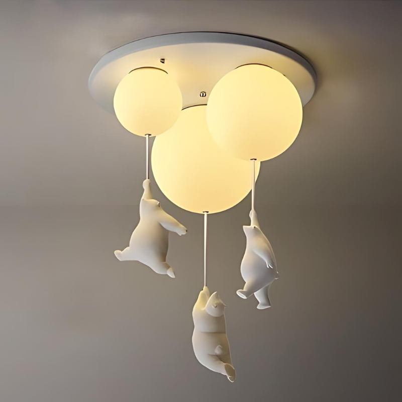 Up – Plafonnier Ballon Ourson | Lampe Enfant | LED | 4 Tailles