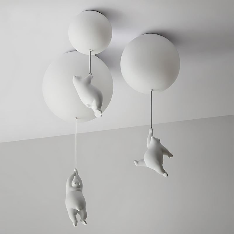 Up – Plafonnier Ballon Ourson | Lampe Enfant | LED | 4 Tailles