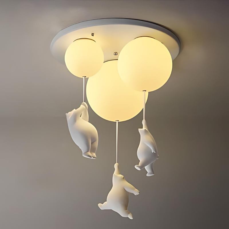 Up – Plafonnier Ballon Ourson | Lampe Enfant | LED | 4 Tailles