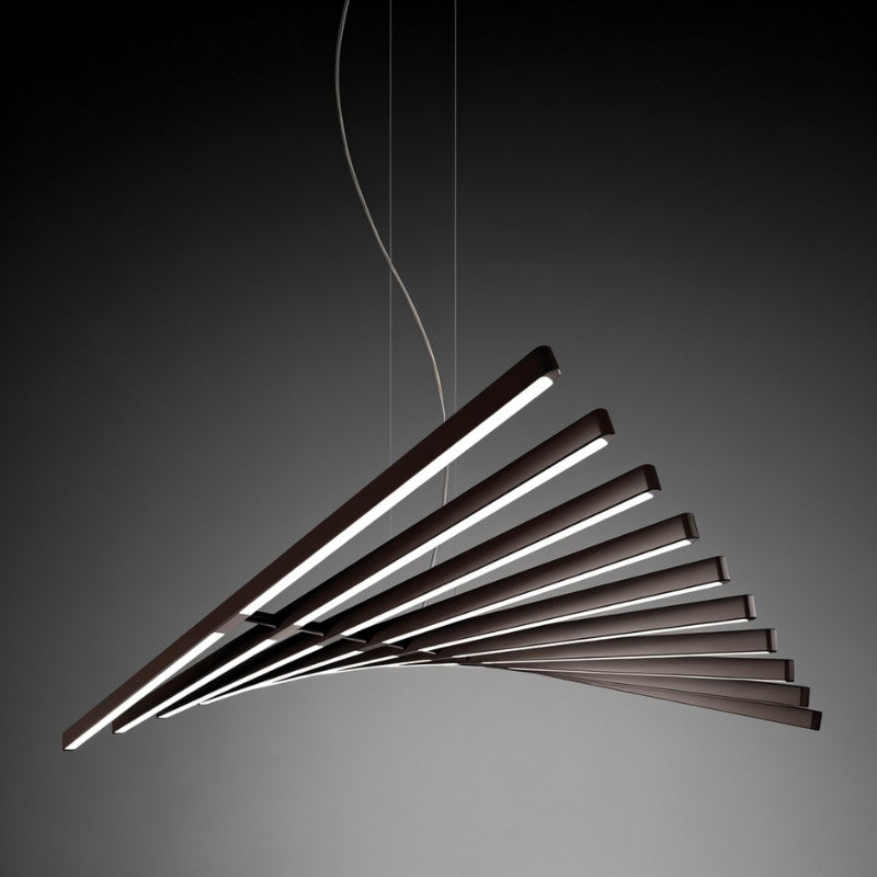 Waves – Lustre Design Rotatif | Température Réglable 2700K–6500K | Élégant & Modulable