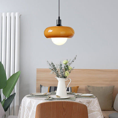 CoffeeBau – Plafonnier en Verre Style Bauhaus Couleur Café