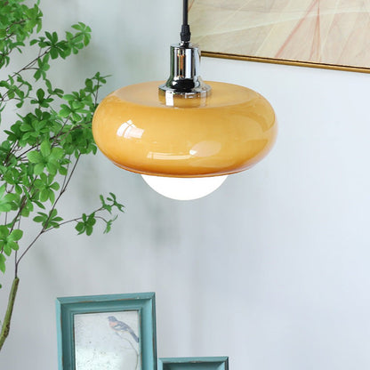 CoffeeBau – Plafonnier en Verre Style Bauhaus Couleur Café