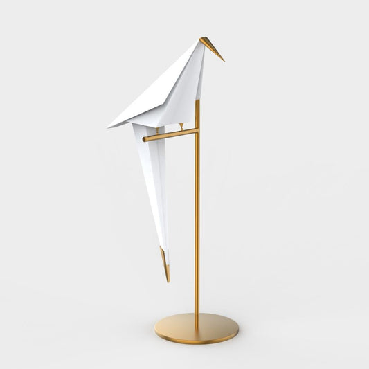 ArtiLicht | Lampe de Table Origami Grue – Design Doré Élégant – Éclairage LED