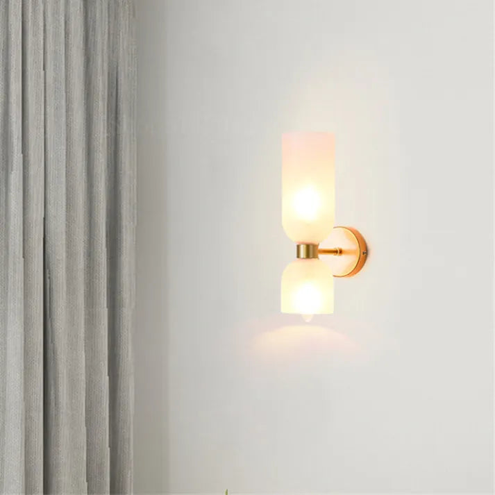 Applique Murale en Verre à Double Tête - Éclairage Élégant pour Votre Espace