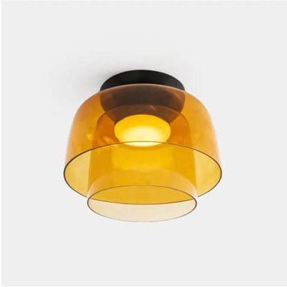 GlassLuxe – Lumière de Plafond Médiévale