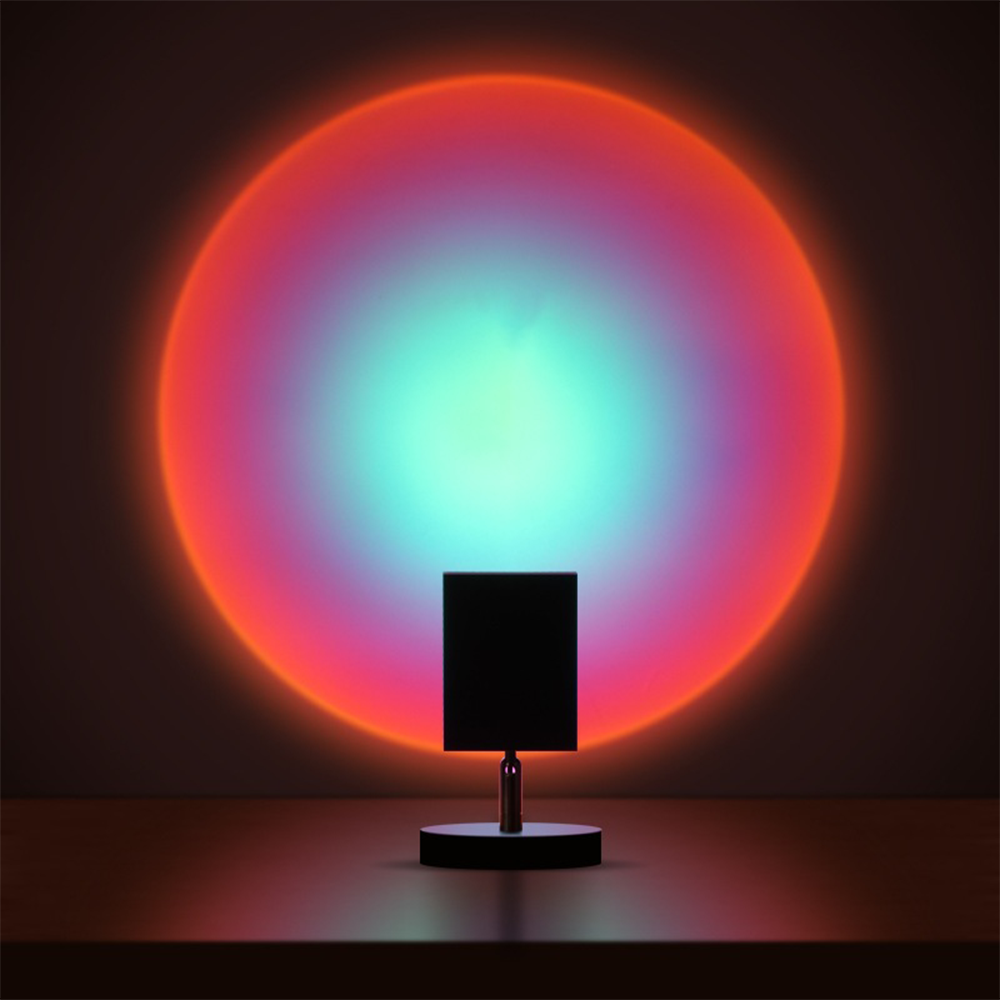 GlowBright - Lampe de Table Rétro Coucher de Soleil