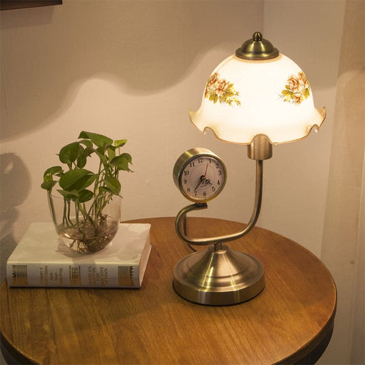FloraGlow - Lampe de Table en Forme de Fleur au Style Campagnard