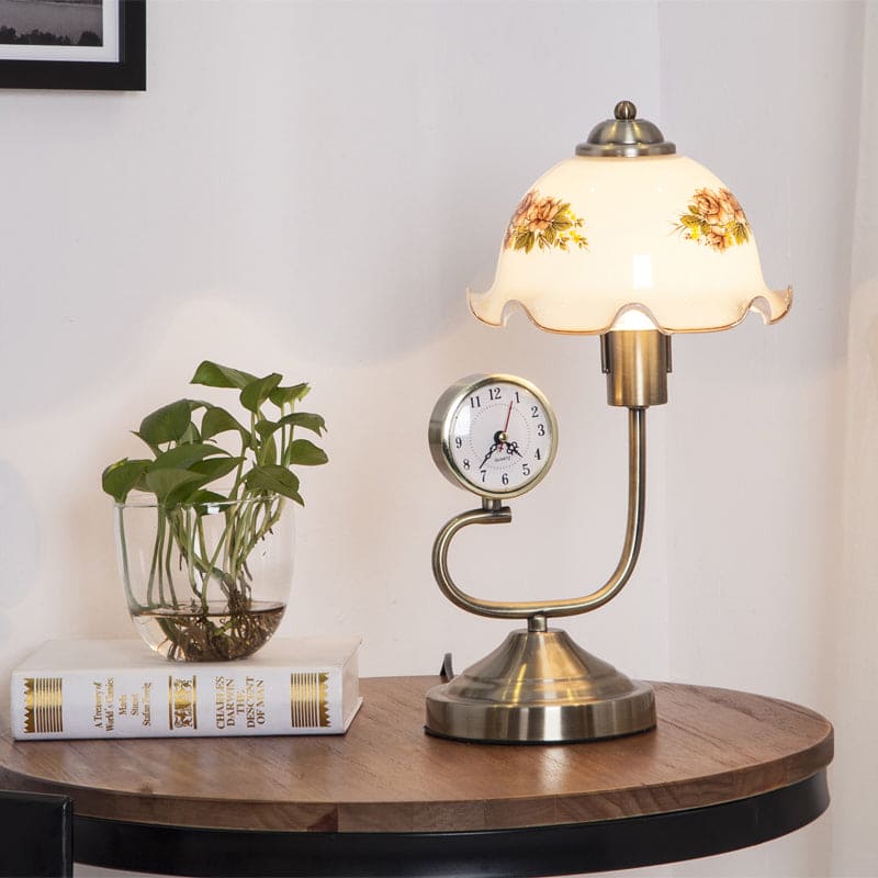 FloraGlow - Lampe de Table en Forme de Fleur au Style Campagnard