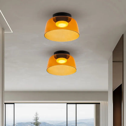 GlassLuxe – Lumière de Plafond Médiévale