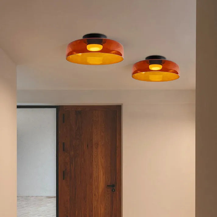GlassLuxe – Lumière de Plafond Médiévale