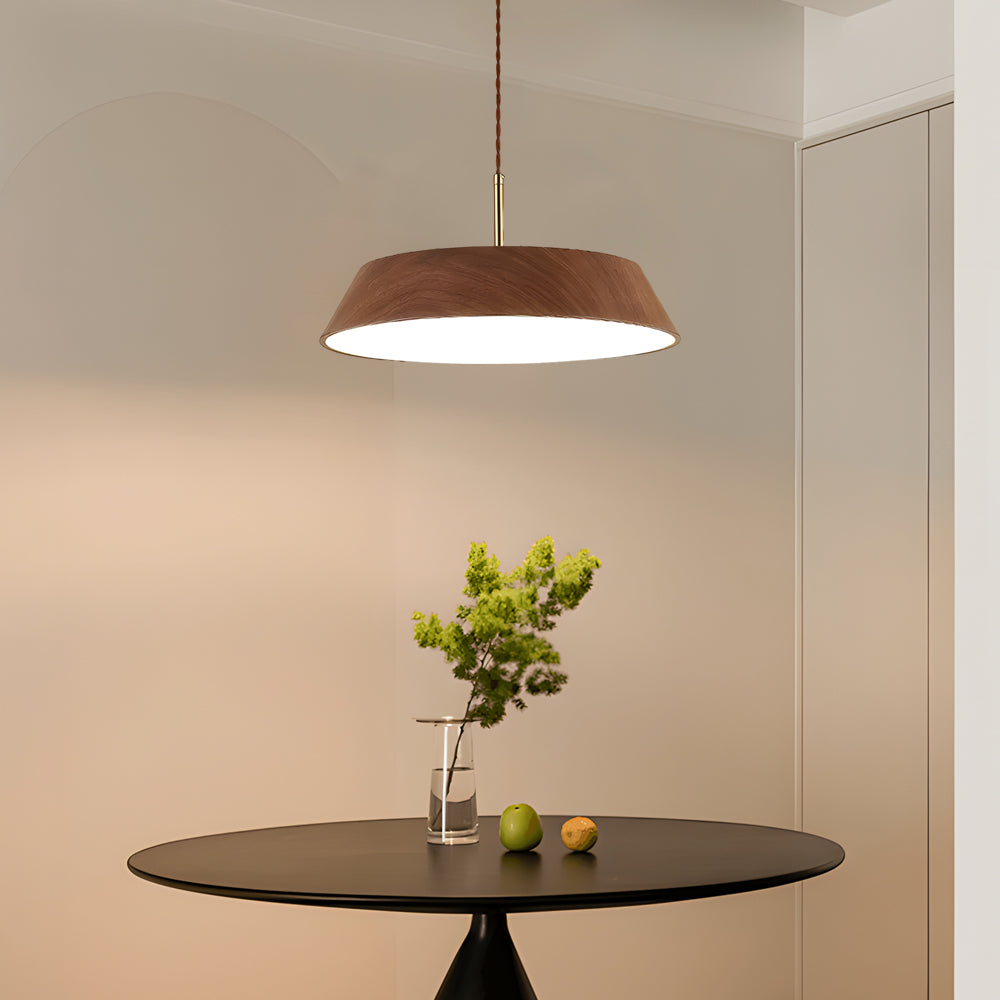 ZenCircle – Suspension LED en bois au style japonais