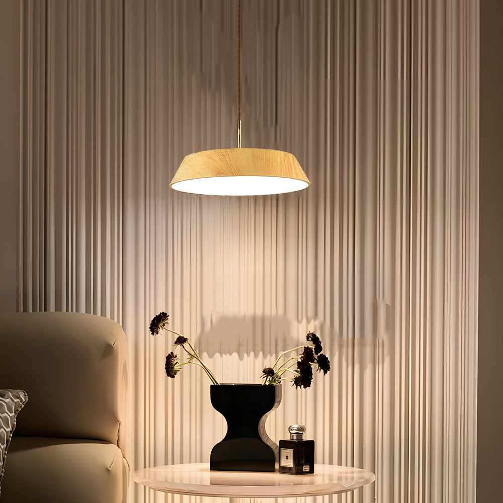 ZenCircle – Suspension LED en bois au style japonais