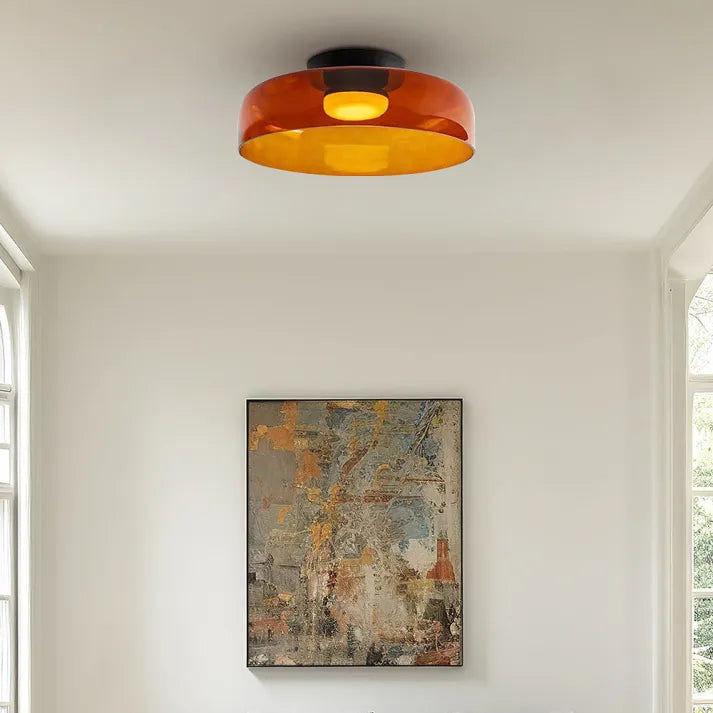 GlassLuxe – Lumière de Plafond Médiévale