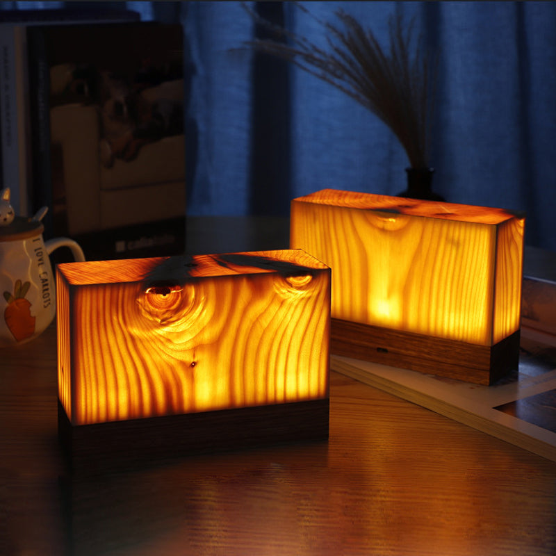 GloedHout - Lampe de Table avec Batterie Intégrée et Contrôle Tactile LED pour Chambre et Bureau