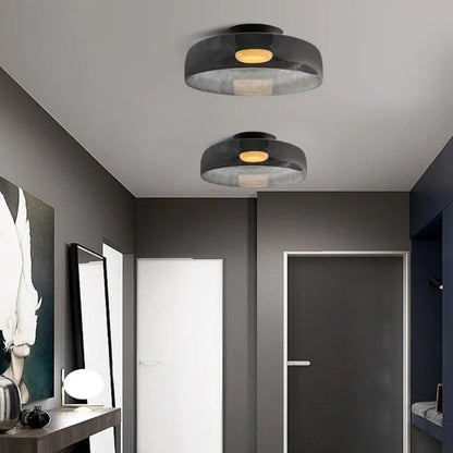 GlassLuxe – Lumière de Plafond Médiévale