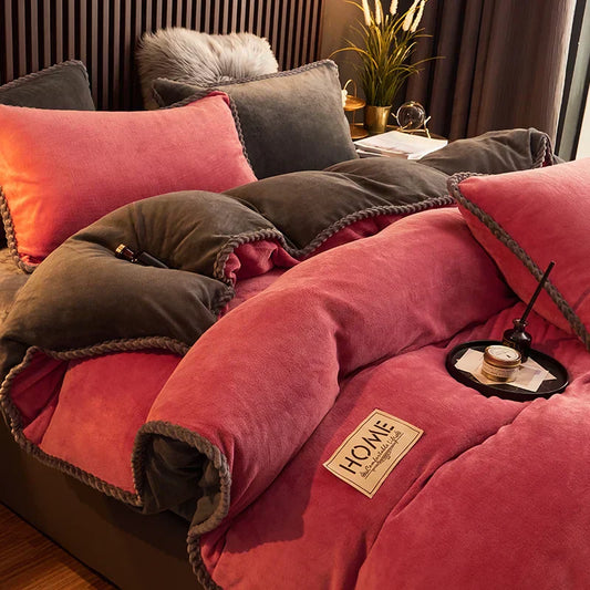 CozyRoyal – Housse de Couette en Velours Doux et Élégant