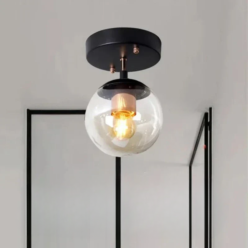 LuminousSphere - Lampe de Plafond en Verre Moderne