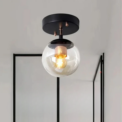 LuminousSphere - Lampe de Plafond en Verre Moderne